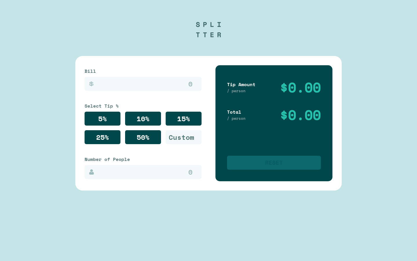 Captura del reto Tip calculator app